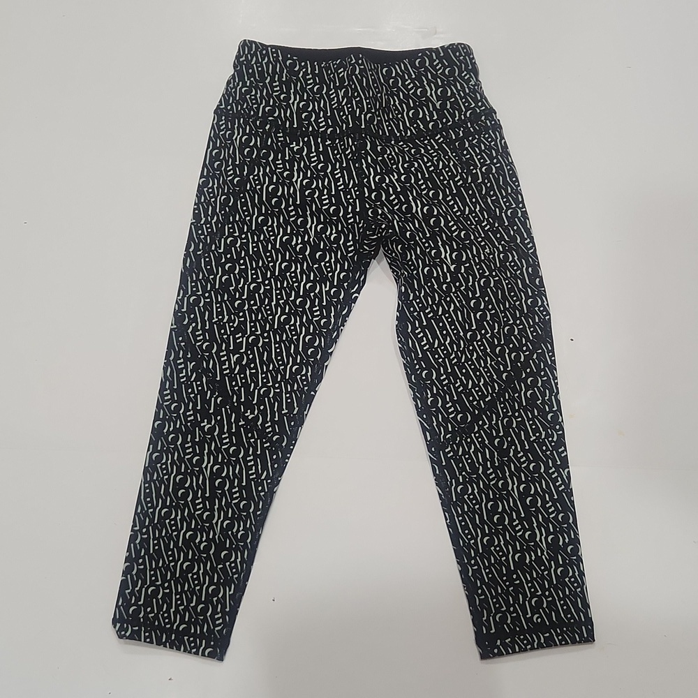 Sweaty Betty power crop leggings black monogram print XS NWT